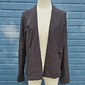 Eileen Fisher Black Open Front Blazer Size Large
